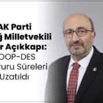 AK Parti Elazığ Milletvekili Ejder Açıkkapı: KOOP-DES Başvuru Süreleri Uzatıldı